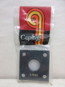 CLOSE OUT Capital #144 2x2 Mexico Gold 5 Peso Coin Holder BLACK