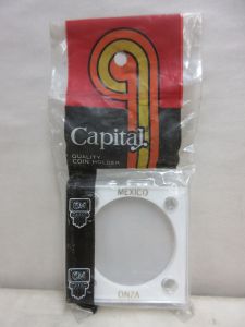 CLOSE OUT Capital #144 2x2 Mexico Onza Libertad Coin Holder WHITE