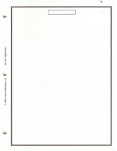 Minkus Black Pages 3 Ring Framed 8 1/2 x 11 (1-Sided) #MF3BL