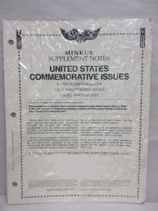 2023 Minkus U.S. Commemorative Issues Stamp Supplement #MUSC23