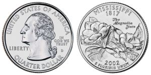 Mississippi State Quarter 2002 Denver Mint