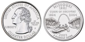 Missouri State Quarter 2003 Philadelphia Mint