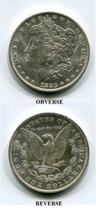 Uncirculated 1883 O Morgan Dollar MS63BU