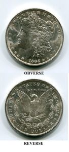 Uncirculated 1884 O Morgan Dollar MS63BU