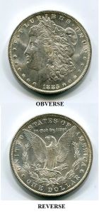 Uncirculated 1885 O Morgan Dollar MS63BU