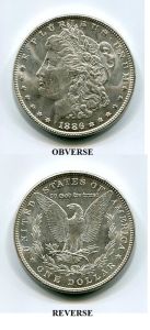 Uncirculated 1886 Morgan Dollar MS63BU