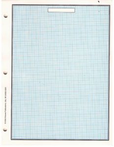 Minkus Quadrilled 3 ring pages One Sided 8 1/2" x 11" #MQ3RBL