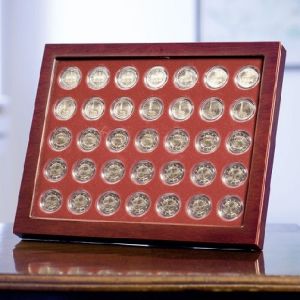 Lighthouse Louvre Coin Showcase for American Silver Eagles in GRIPS41 Coin Capsules #339215