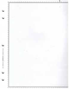 Minkus Quadrilled 2 post or 3 ring pages Two Sided #MWWQBL