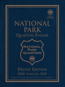 Whitman Deluxe Folder National Park Quarters (112 coins) P&D Mints 2010-2021