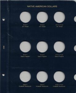 Whitman Classic Native American Dollar Dated Page 2018-2020 #4698