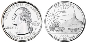 Nebraska State Quarter 2006 Philadelphia Mint