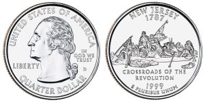 New Jersey State Quarter 1999 Denver Mint