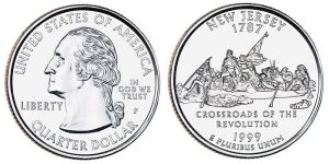 New Jersey State Quarter 1999 Philadelphia Mint