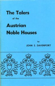 Talers of the Austrian Noble Houses by Davenport