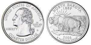 North Dakota State Quarter 2006 Denver Mint