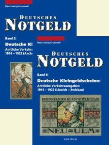 German Notgeld Vol 5 & 6 Small Bills 1916-1921 Deutsche Kleingeldscheine by Grabowski