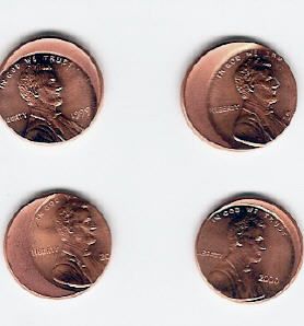 2001 BU Off Center Lincoln Cent