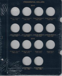 Whitman Classic Presidential Dollars Dated Page 2015-2016 #4448