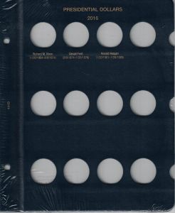 Whitman Classic Presidential Dollars Dated Page 2016 #4449
