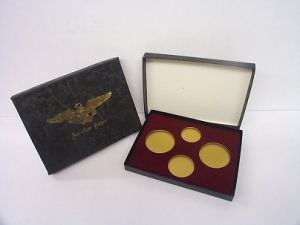 Paper Display Box for 4-piece American Eagle Gold Set with Airtite Capsules