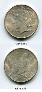Uncirculated 1924 Peace Dollar MS60