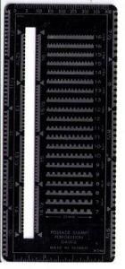 Unitrade Perforation Stamp Gauge Slotted 