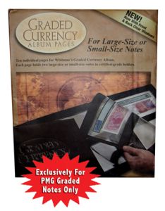 pack of 10pcs Premium Currency Album Refill Pages for PMG Graded Notes 