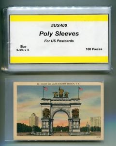 pack of 100 Postcard Poly Bags