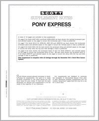 2009 Scott Pony Express Stamp Supplement #21 178S009