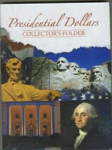 Sale Whitman's Presidential Dollars 4 Panel Folder Date Set