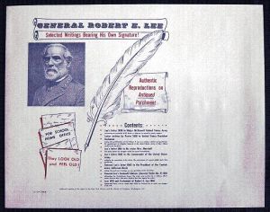 Historical Documents Robert E. Lee Writings Set