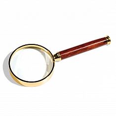 Lighthouse LU11 Magnifying Glass with Rosewood Handle - 3x Magnification #305535