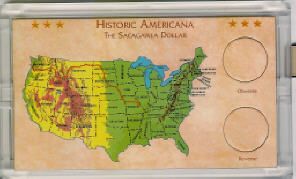 Sacagawea Americana Coin Holder 2 holes