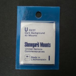 Showgard U 33x27 Stamp Mount - CLEAR ONLY