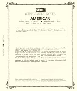 2019 Scott U.S. American Stamp Supplement #80 #170S0159