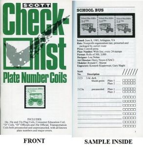 Scott Checklist Plate Number Coils PNCs