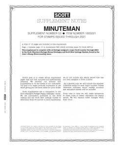 2021 Scott U.S. Minuteman Stamp Supplement #53 - 180S021