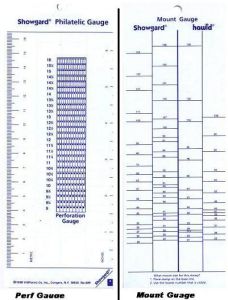 Showgard Philatelic Perf Gauge / Mount Gauge 