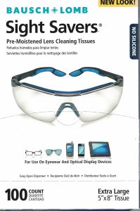 Bausch & Lomb Pre-Moistened Lens Cleaning Tissues 100 count pack