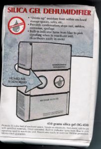 Hydrosorbent Dehumidifiers Silica Gel 450 Gram Unit