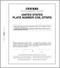 2013 Scott U.S. Comprehensive Plate Number Coil Strips Stamp Supplement #26 114S013