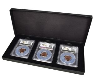Guardhouse Chipboard Coin Gift Box for 3 Certified Coin Slabs #954373