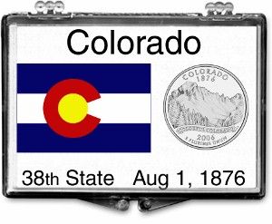 2x3 Snaplock Case State Quarter Holder - Colorado