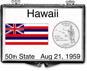 2x3 Snaplock Case State Quarter Holder - Hawaii