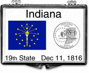 2x3 Snaplock Case State Quarter Holder - Indiana