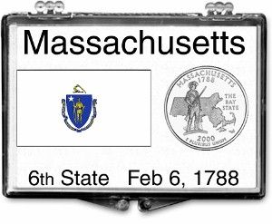 2x3 Snaplock Case State Quarter Holder - Massachusettes