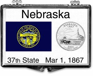 2x3 Snaplock Case State Quarter Holder - Nebraska