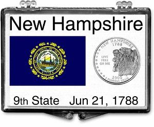 2x3 Snaplock Case State Quarter Holder - New Hampshire