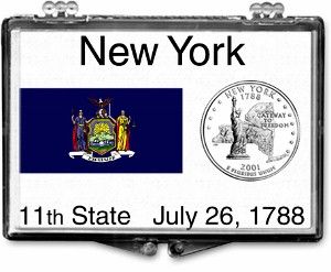2x3 Snaplock Case State Quarter Holder - New York